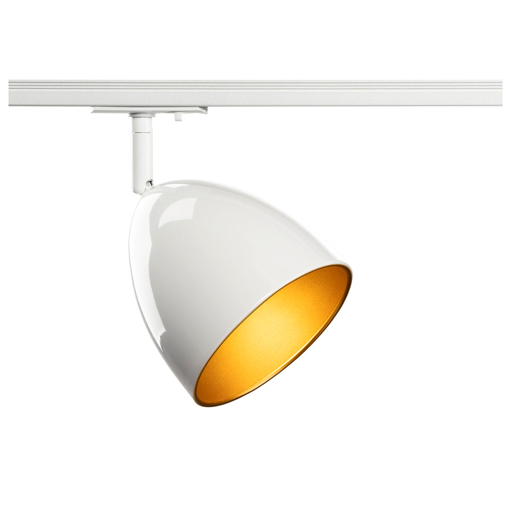 SLV PARA CONE 14, 1 phase system light, GU10, white/gold 1008053