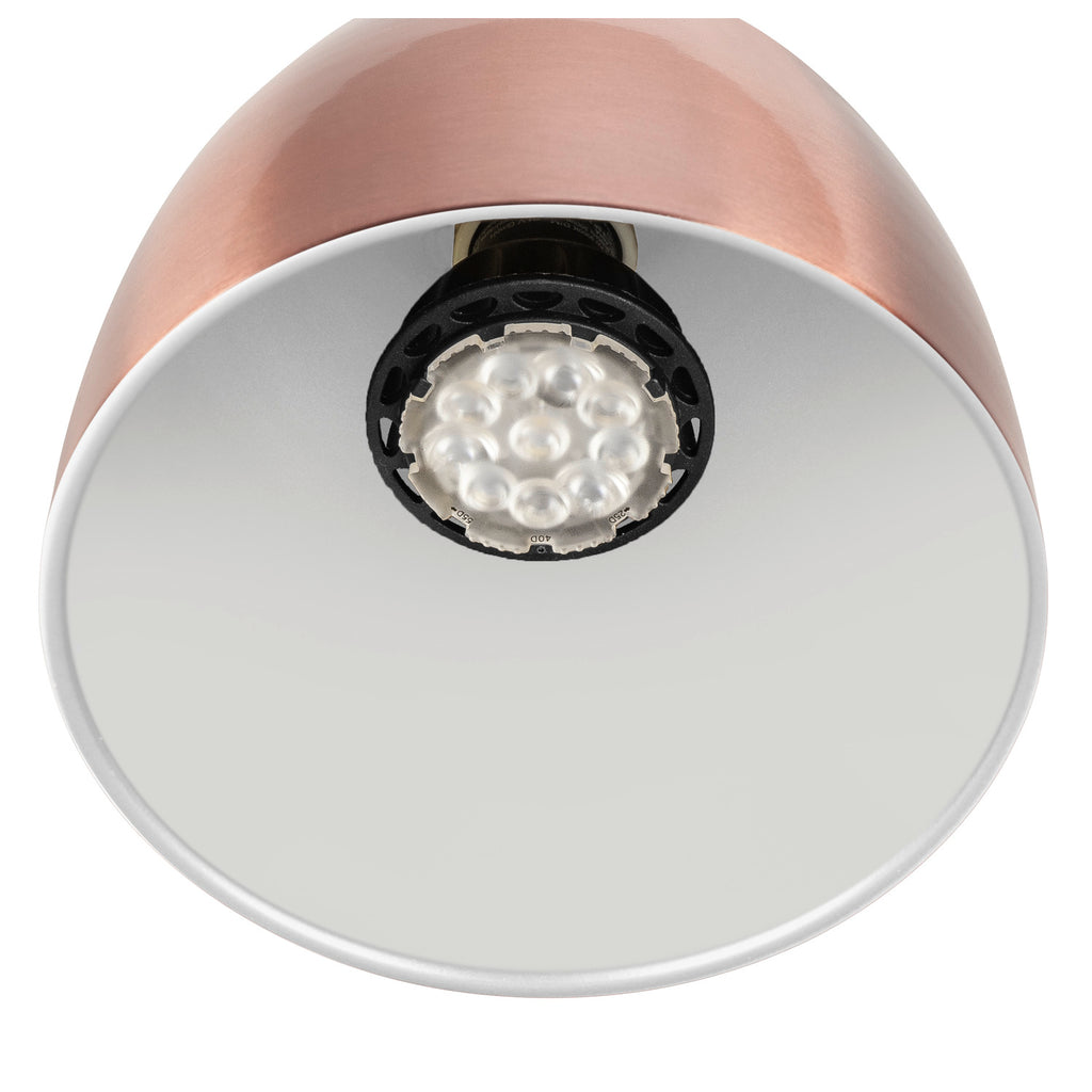SLV PARA CONE 14, 1 phase system light, GU10, copper/white 1008054