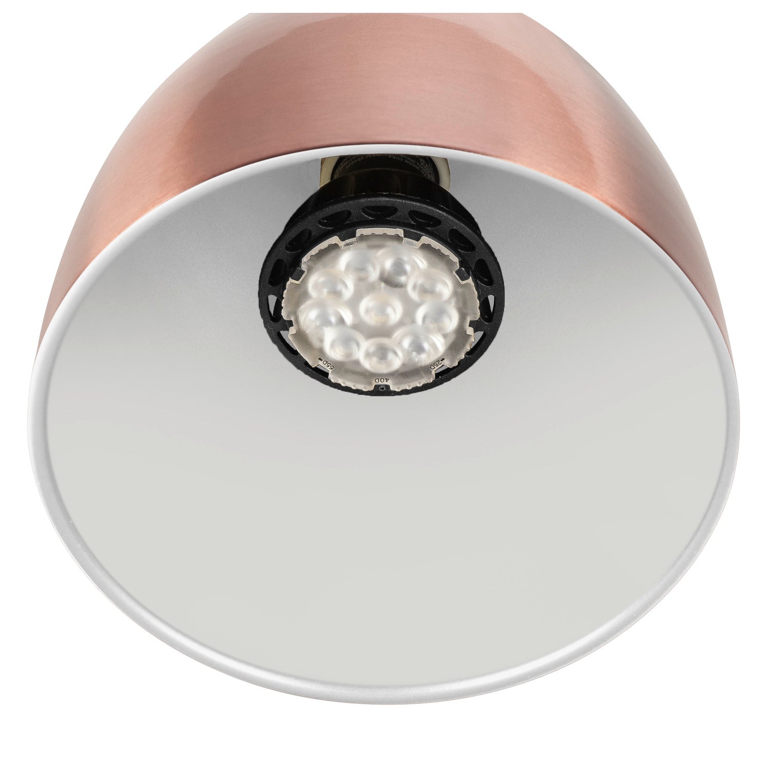SLV PARA CONE 14, 1 phase system light, GU10, copper/white 1008054