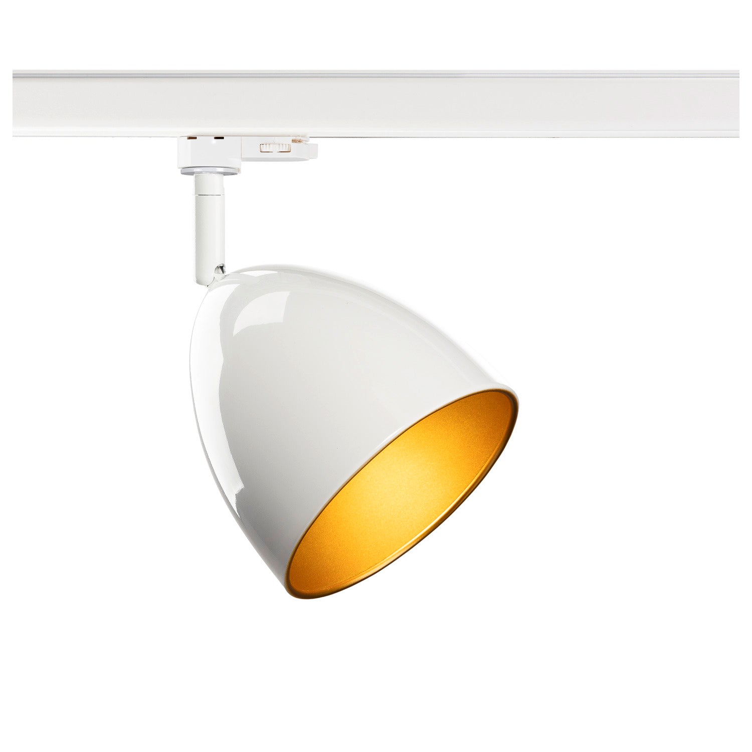 SLV PARA CONE 14, 3-phase system light, GU10, white/gold 1008056