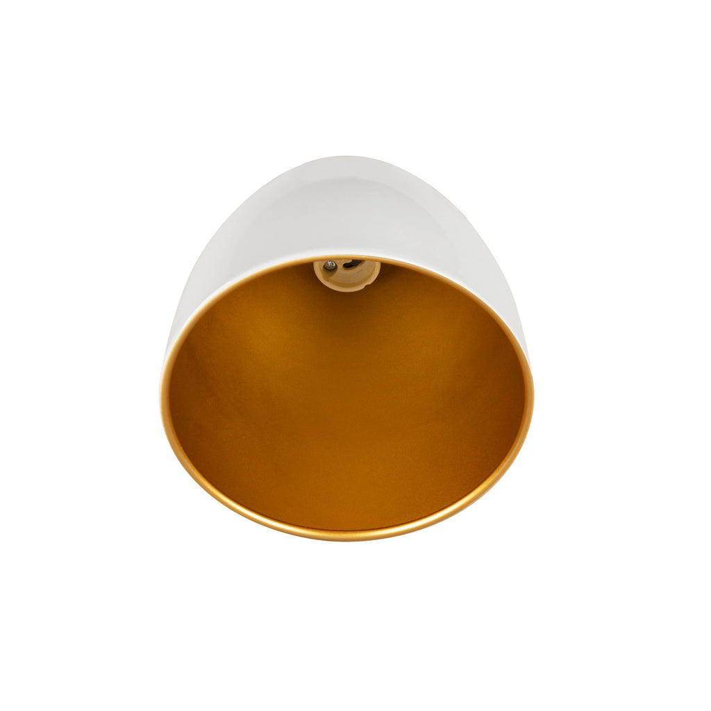 SLV PARA CONE 14, pendant light for 1-phase system, GU10, white/gold 1008059