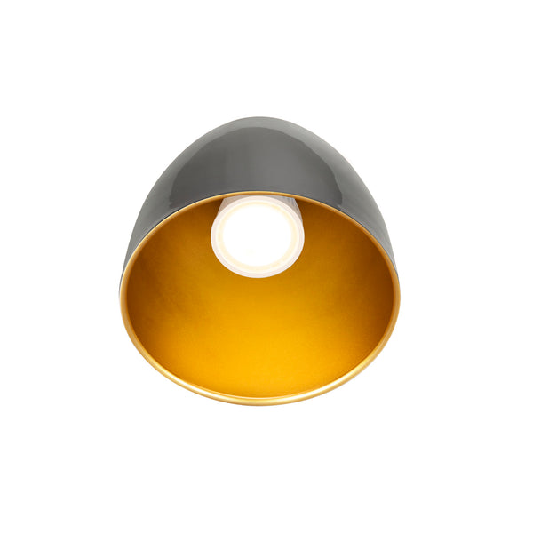 SLV PARA CONE 14, pendant light for 3-phase system, GU10, black/gold 1008061