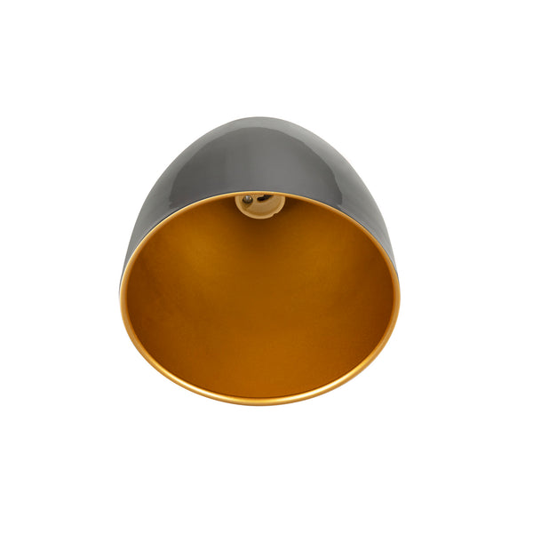SLV PARA CONE 14, pendant light for 3-phase system, GU10, black/gold 1008061
