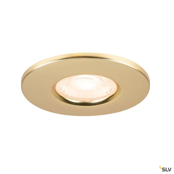 SLV UNIVERSAL DOWNLIGHT cover, for downlight, IP65, round, gold matt 1008070