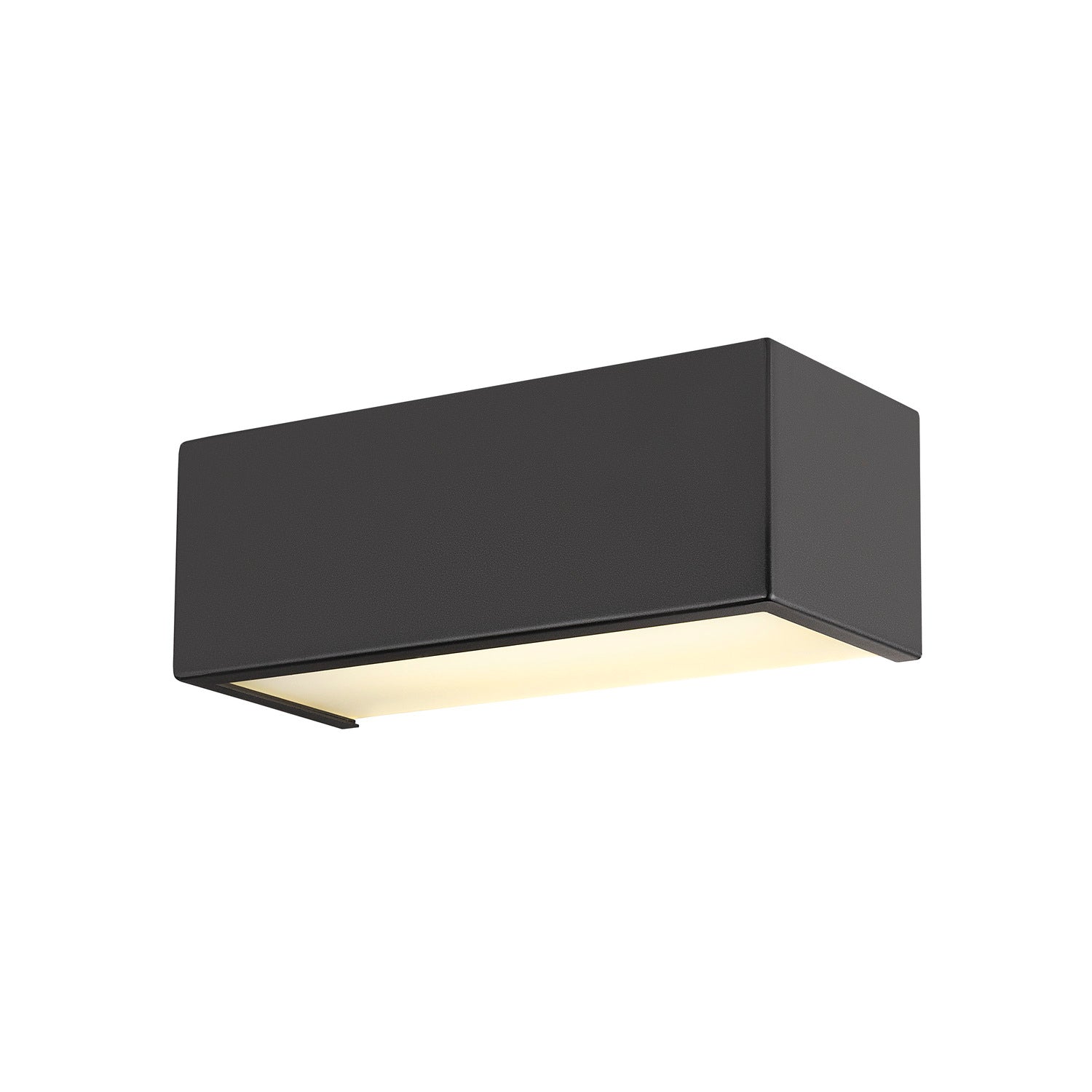 SLV CHROMBO, wall-mounted light, square, 3000 K, 8 W, PHASE, 120°, black 1008071