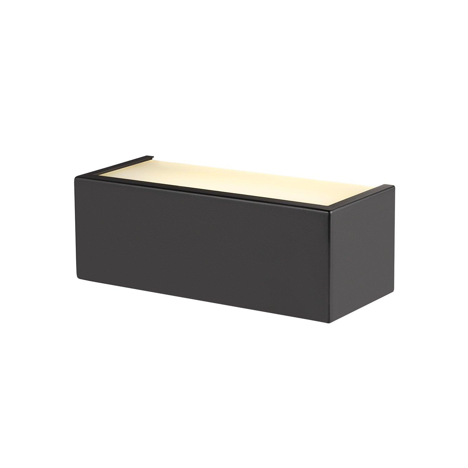 SLV CHROMBO, wall-mounted light, square, 3000 K, 8 W, PHASE, 120°, black 1008071