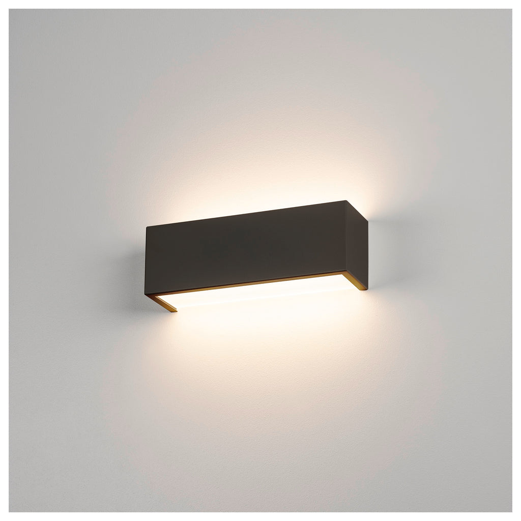 SLV CHROMBO, wall-mounted light, square, 3000 K, 8 W, PHASE, 120°, black 1008071