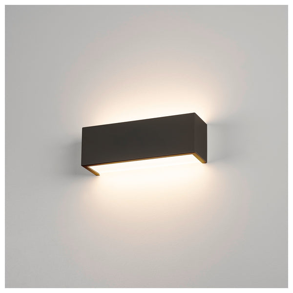 SLV CHROMBO, wall-mounted light, square, 3000 K, 8 W, PHASE, 120°, black 1008071