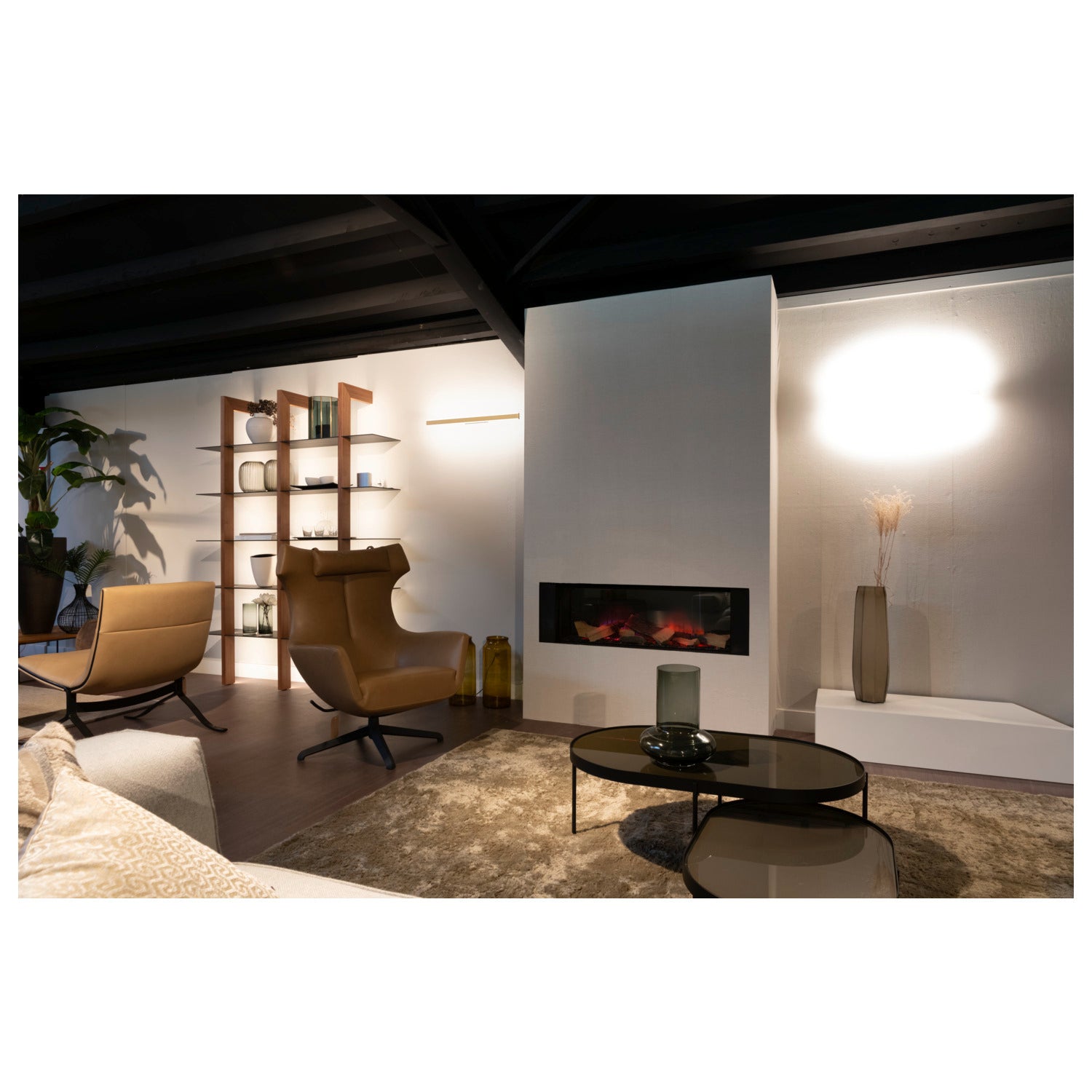 SLV ONE LINEAR 70, wall-mounted light, UP/DOWN, 2700/3000 K, PHASE, brass 1008083