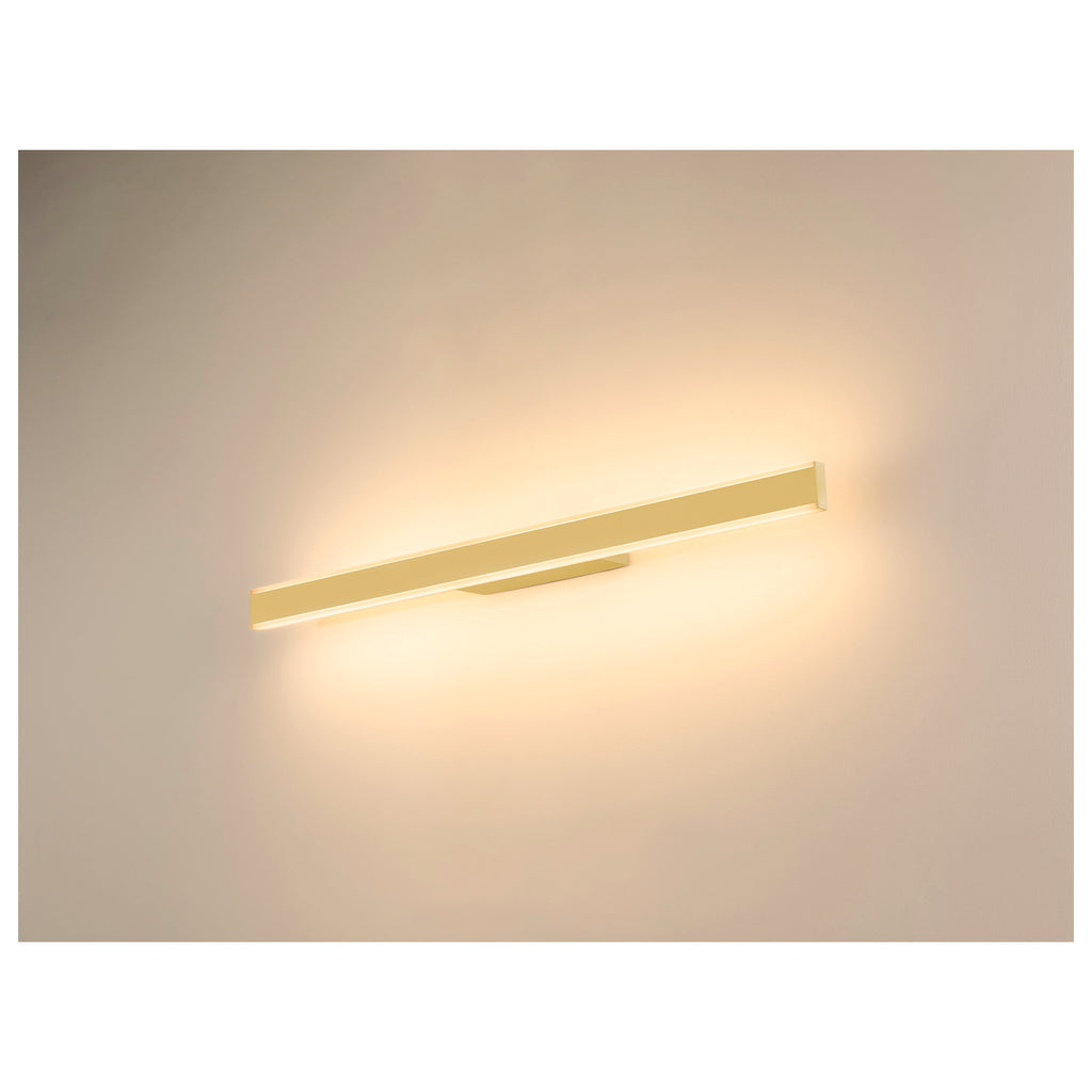 SLV ONE LINEAR 70, wall-mounted light, UP/DOWN, 2700/3000 K, PHASE, brass 1008083