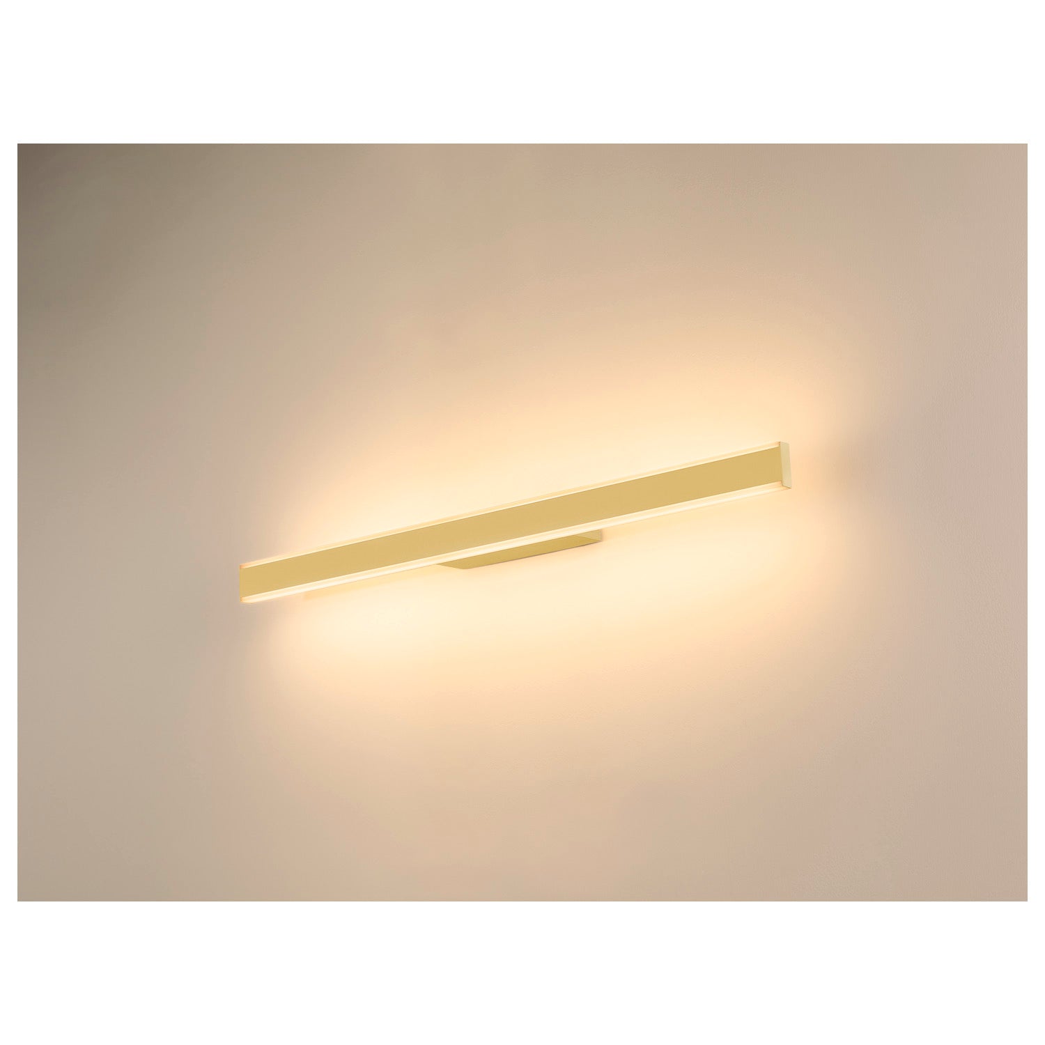 SLV ONE LINEAR 70, wall-mounted light, UP/DOWN, 2700/3000 K, PHASE, brass 1008083