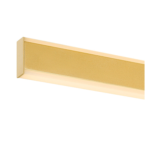 SLV ONE LINEAR 50, wall-mounted light, UP/DOWN, 2700/3000 K, PHASE, brass 1008086