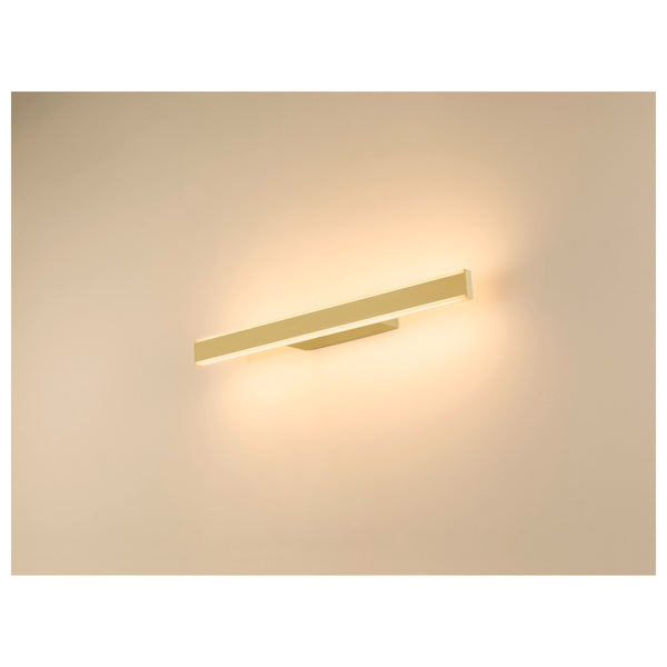 SLV ONE LINEAR 50, wall-mounted light, UP/DOWN, 2700/3000 K, PHASE, brass 1008086