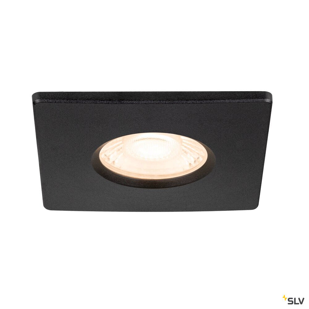 SLV UNIVERSAL DOWNLIGHT cover, for downlight, IP65, square, black 1008096