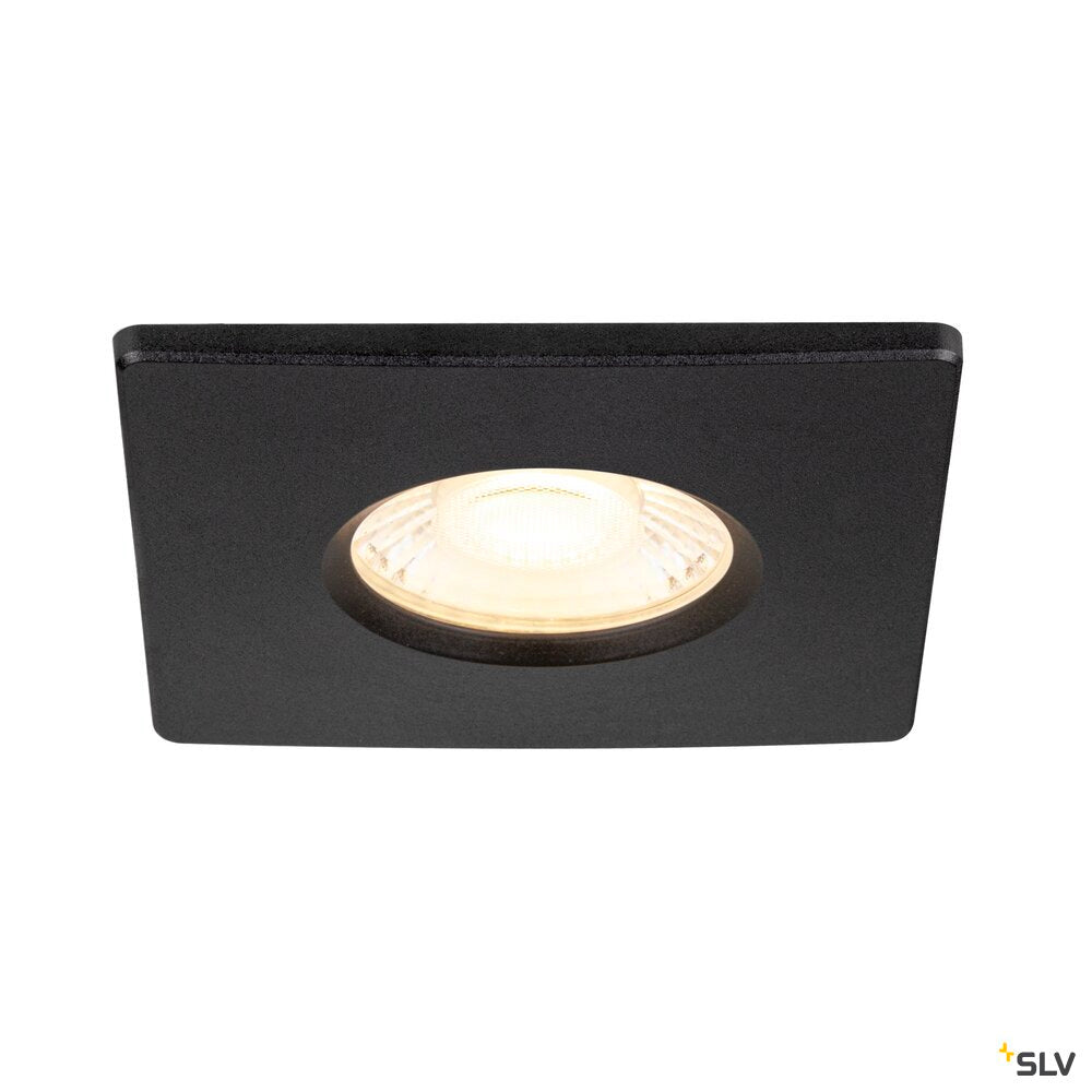 SLV UNIVERSAL DOWNLIGHT cover, for downlight, IP65, square, black 1008096