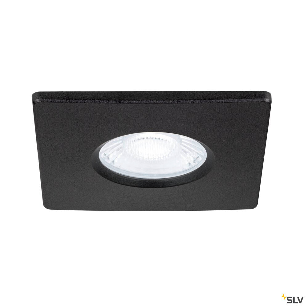 SLV UNIVERSAL DOWNLIGHT cover, for downlight, IP65, square, black 1008096