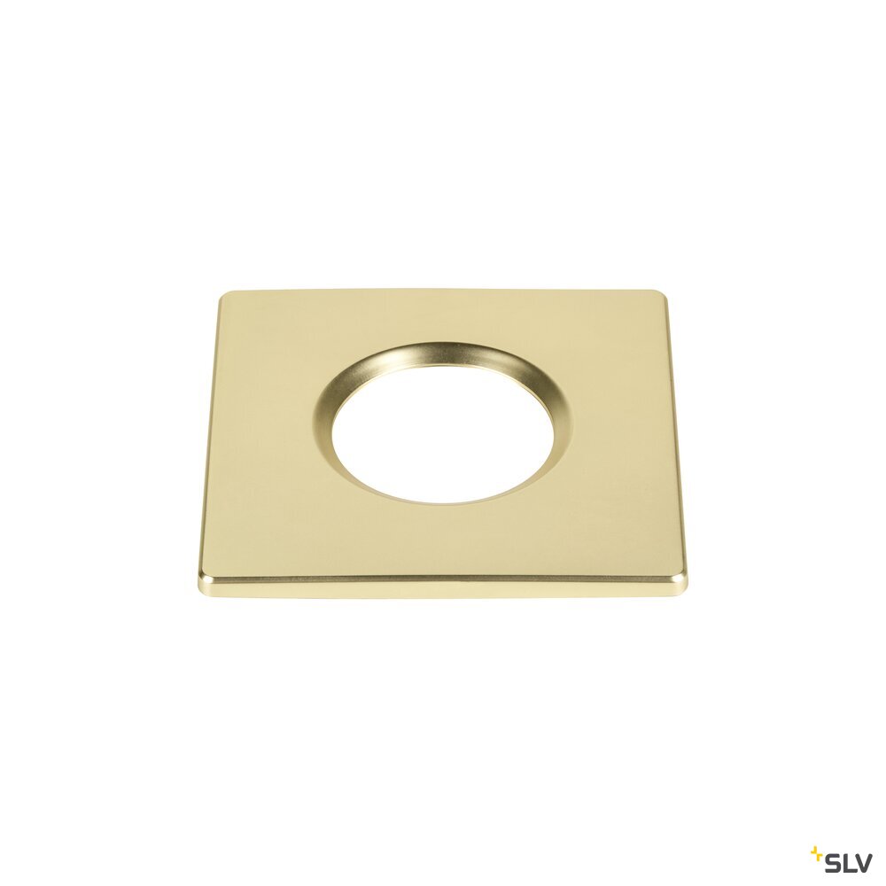 SLV UNIVERSAL DOWNLIGHT cover, for downlight, IP65, square, gold matt 1008098