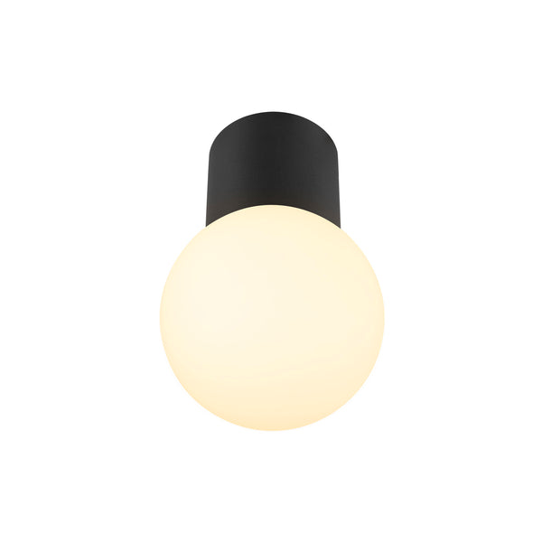 SLV VARYT, ceiling-mounted light, round, 1x max. 6 W, E14, black 1008099