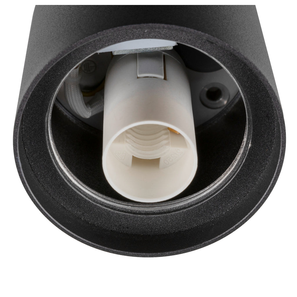 SLV VARYT, ceiling-mounted light, round, 1x max. 6 W, E14, black 1008099