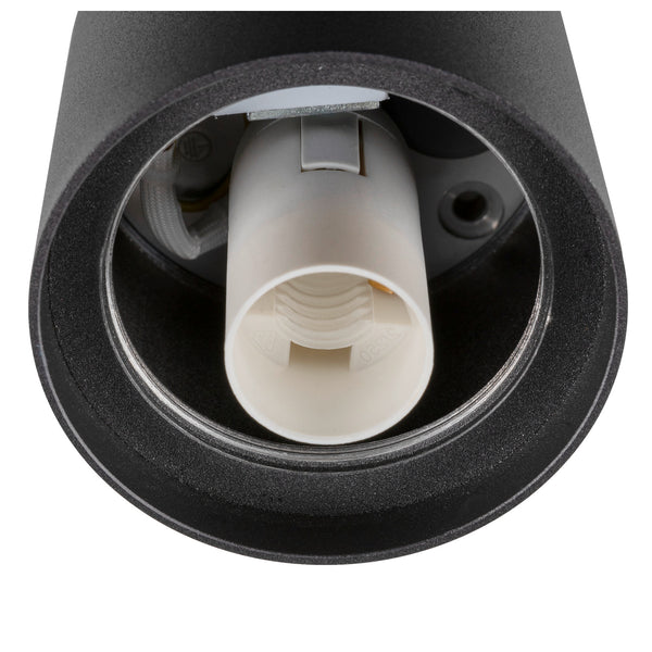 SLV VARYT, ceiling-mounted light, round, 1x max. 6 W, E14, black 1008099