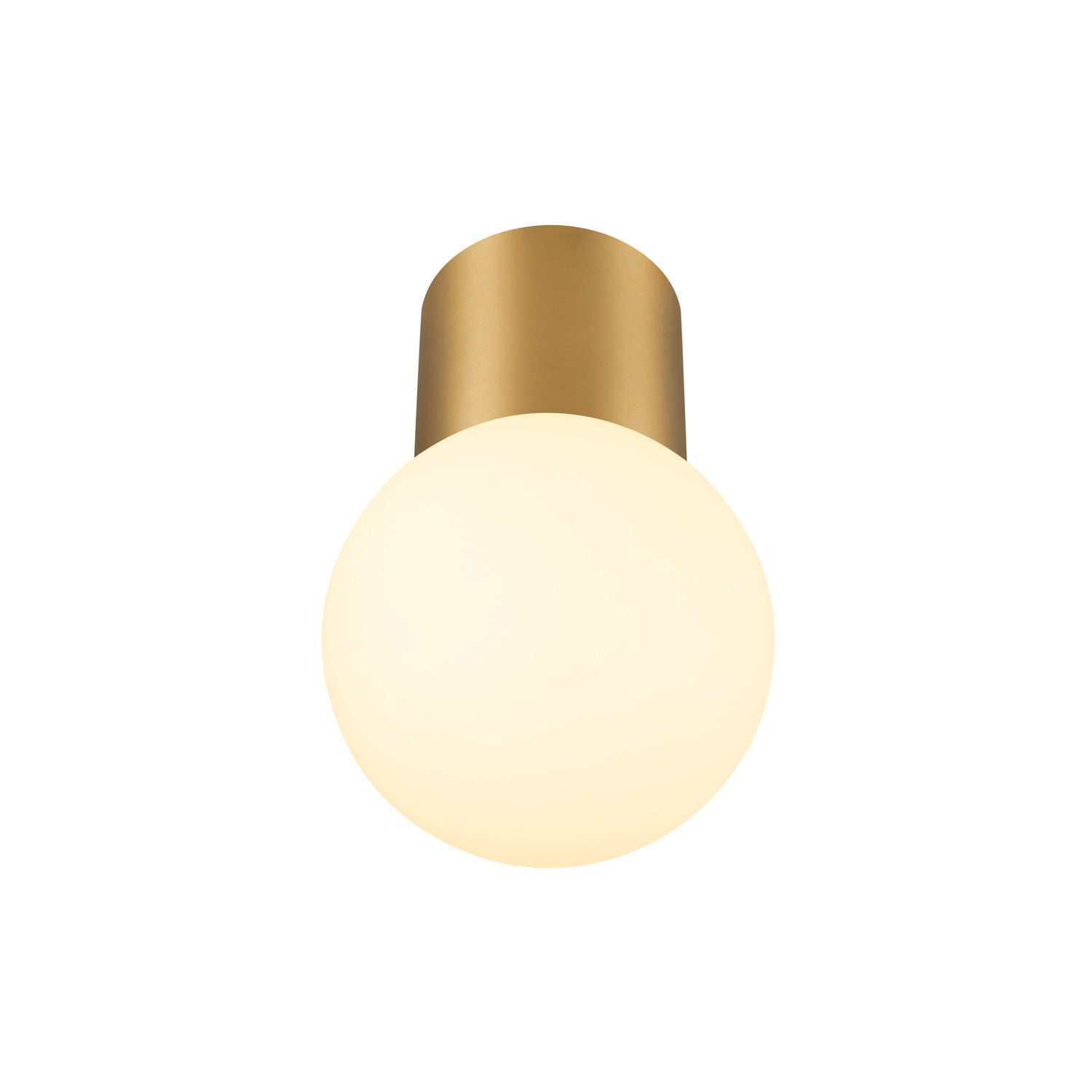 SLV VARYT, ceiling-mounted light, round, 1x max. 6 W, E14, brass 1008102