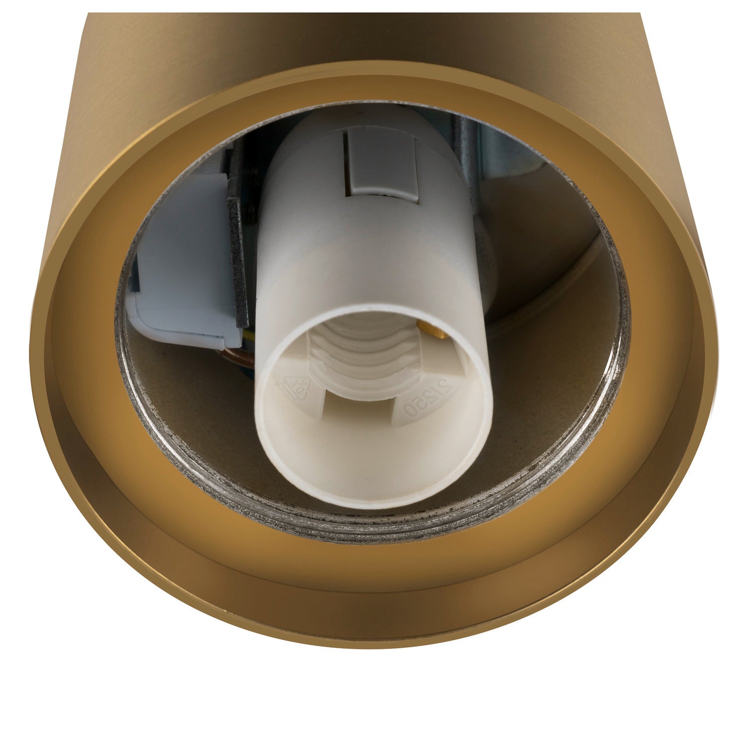 SLV VARYT, ceiling-mounted light, round, 1x max. 6 W, E14, brass 1008102