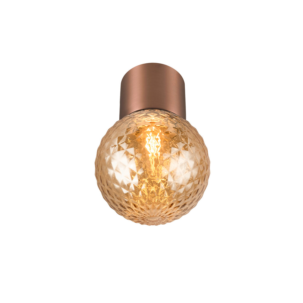 SLV VARYT, ceiling-mounted light, round, 1x max. 6 W, E14, copper 1008103