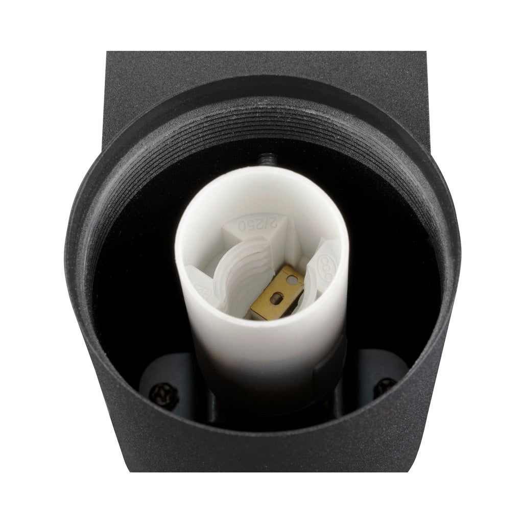 SLV VARYT, wall-mounted light, round, 1x max. 6 W, E14, black 1008104