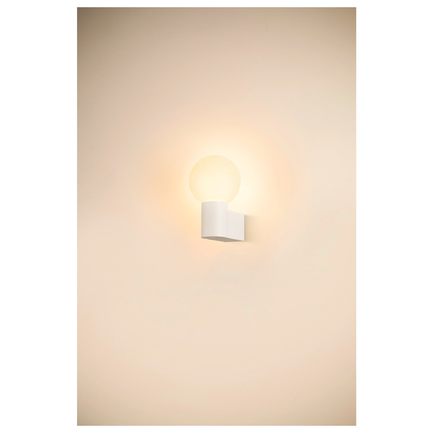 SLV VARYT, wall-mounted light, round, 1x max. 6 W, E14, white 1008105