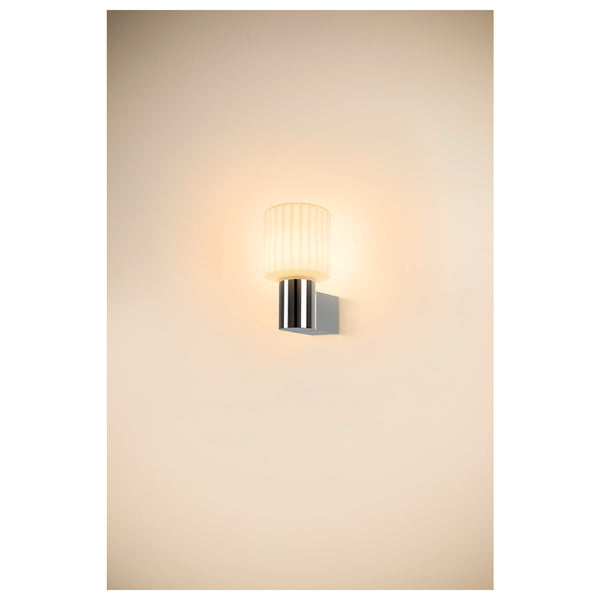 SLV VARYT, wall-mounted light, round, 1x max. 6 W, E14, chrome 1008106