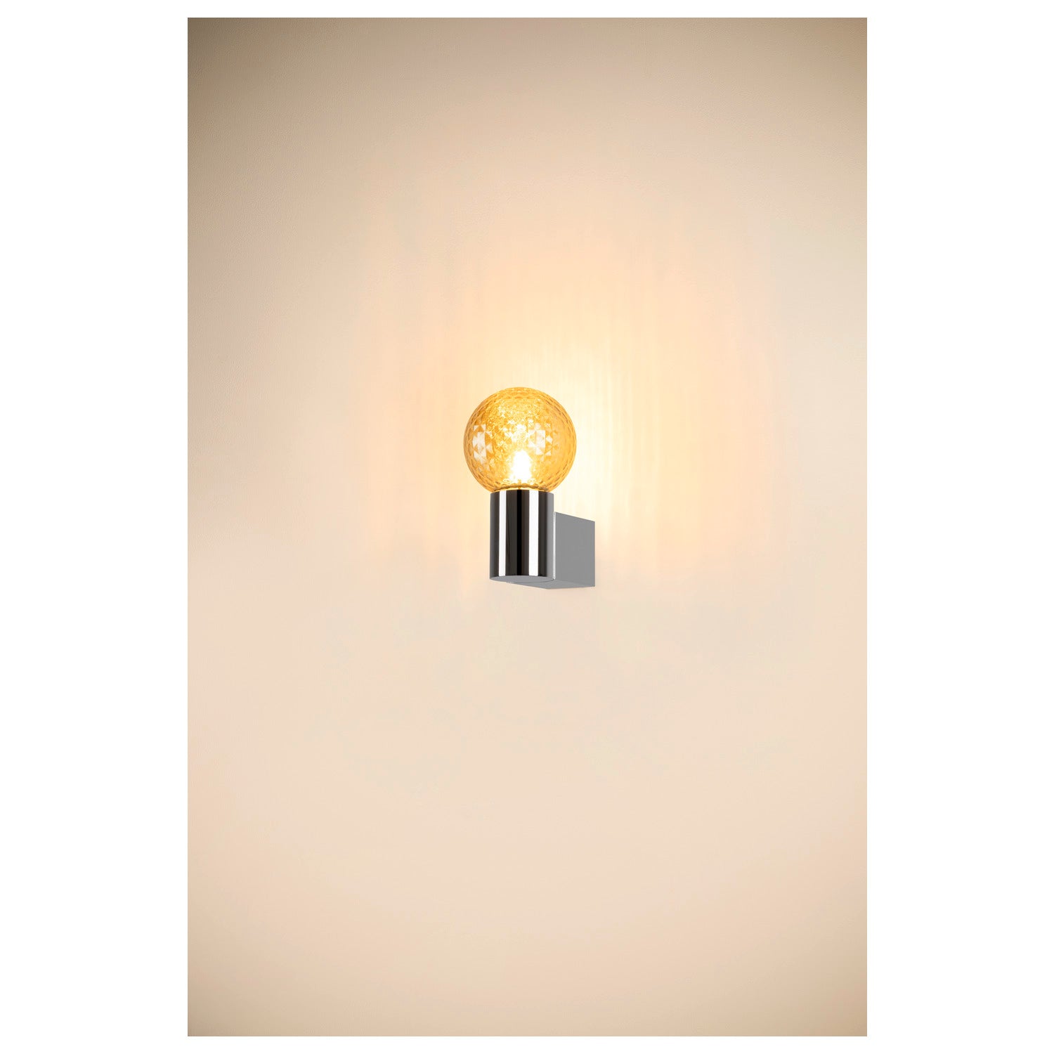SLV VARYT, wall-mounted light, round, 1x max. 6 W, E14, chrome 1008106