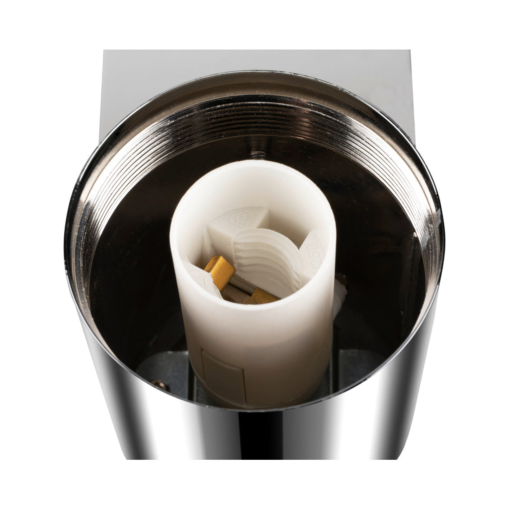 SLV VARYT, wall-mounted light, round, 1x max. 6 W, E14, chrome 1008106