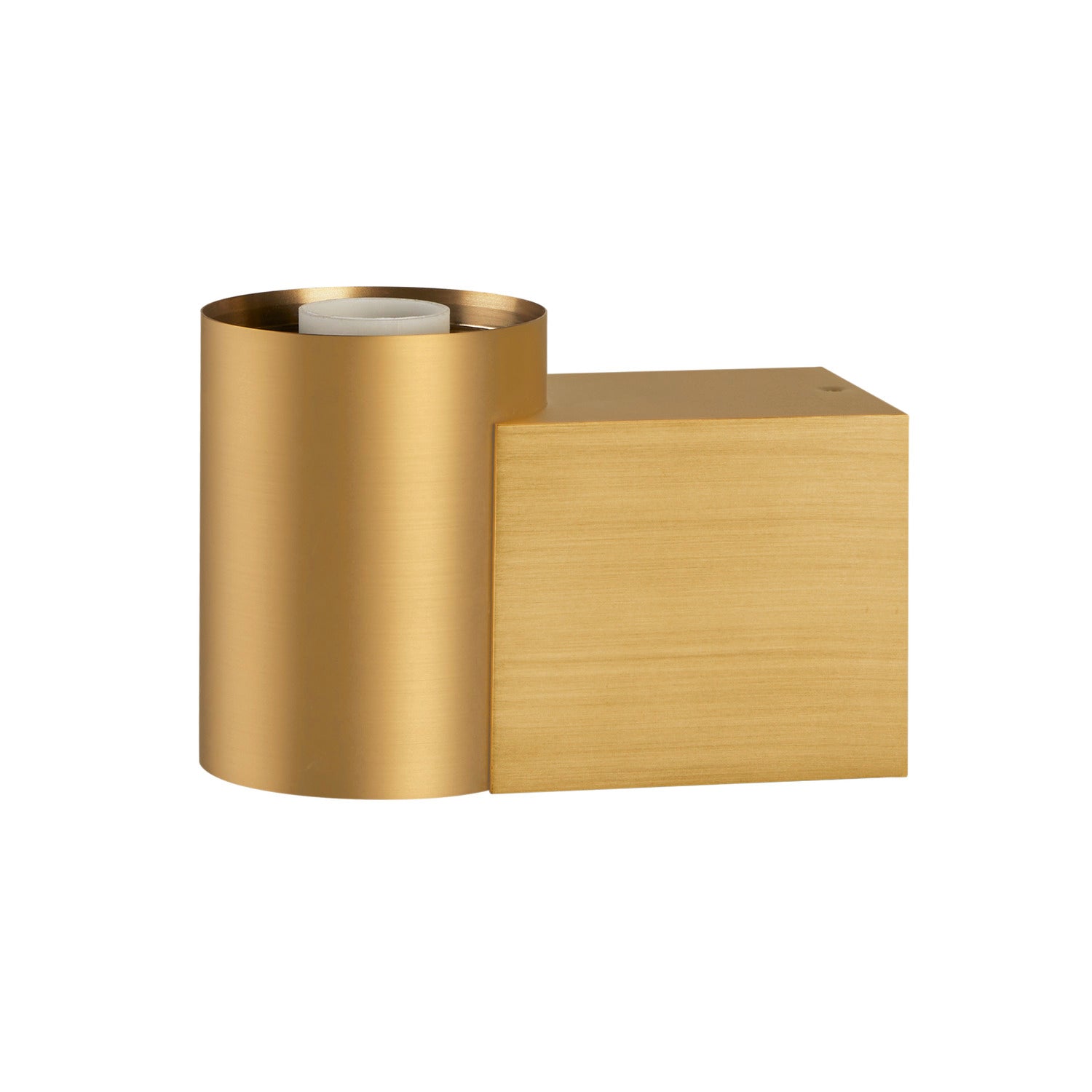 SLV VARYT, wall-mounted light, round, 1x max. 6 W, E14, brass 1008107