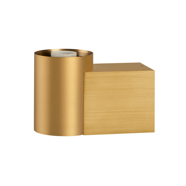 SLV VARYT, wall-mounted light, round, 1x max. 6 W, E14, brass 1008107