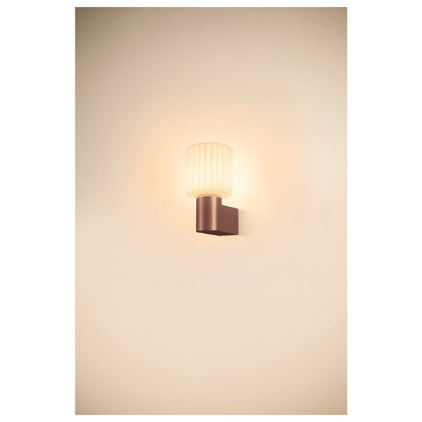 SLV VARYT, wall-mounted light, round, 1x max. 6 W, E14, copper 1008108