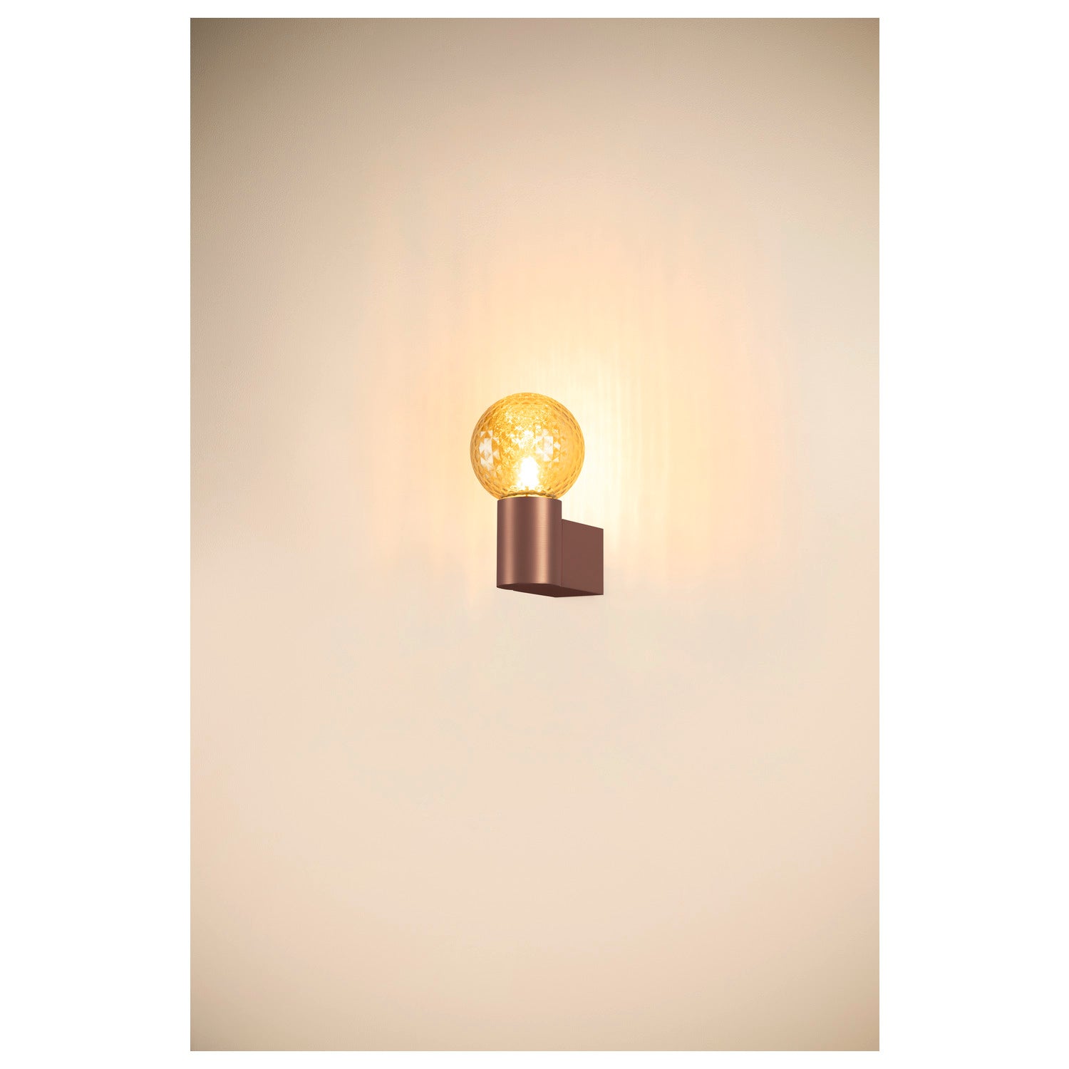 SLV VARYT, wall-mounted light, round, 1x max. 6 W, E14, copper 1008108
