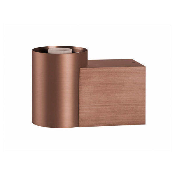 SLV VARYT, wall-mounted light, round, 1x max. 6 W, E14, copper 1008108
