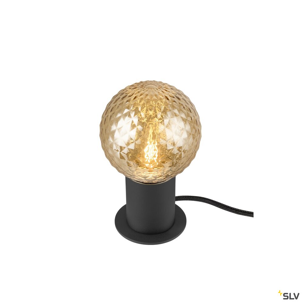 SLV VARYT, table lamp, round, 1x max. 6 W, E14, black 1008109