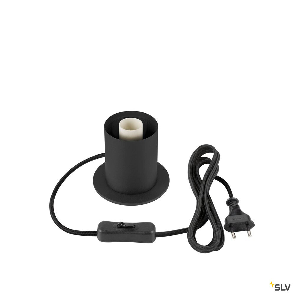 SLV VARYT, table lamp, round, 1x max. 6 W, E14, black 1008109