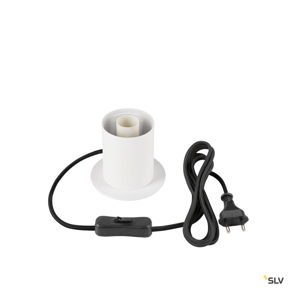 SLV VARYT, table lamp, round, 1x max. 6 W, E14, white 1008110