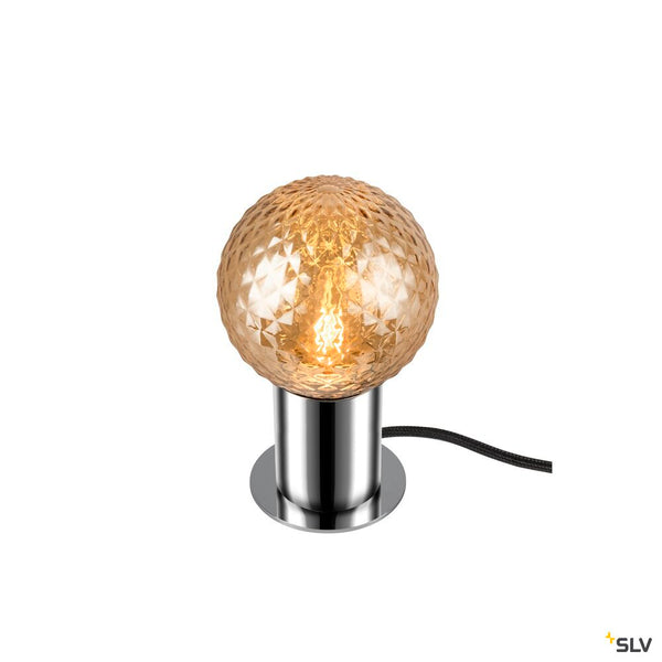 SLV VARYT, table lamp, round, 1x max. 6 W, E14, chrome 1008111