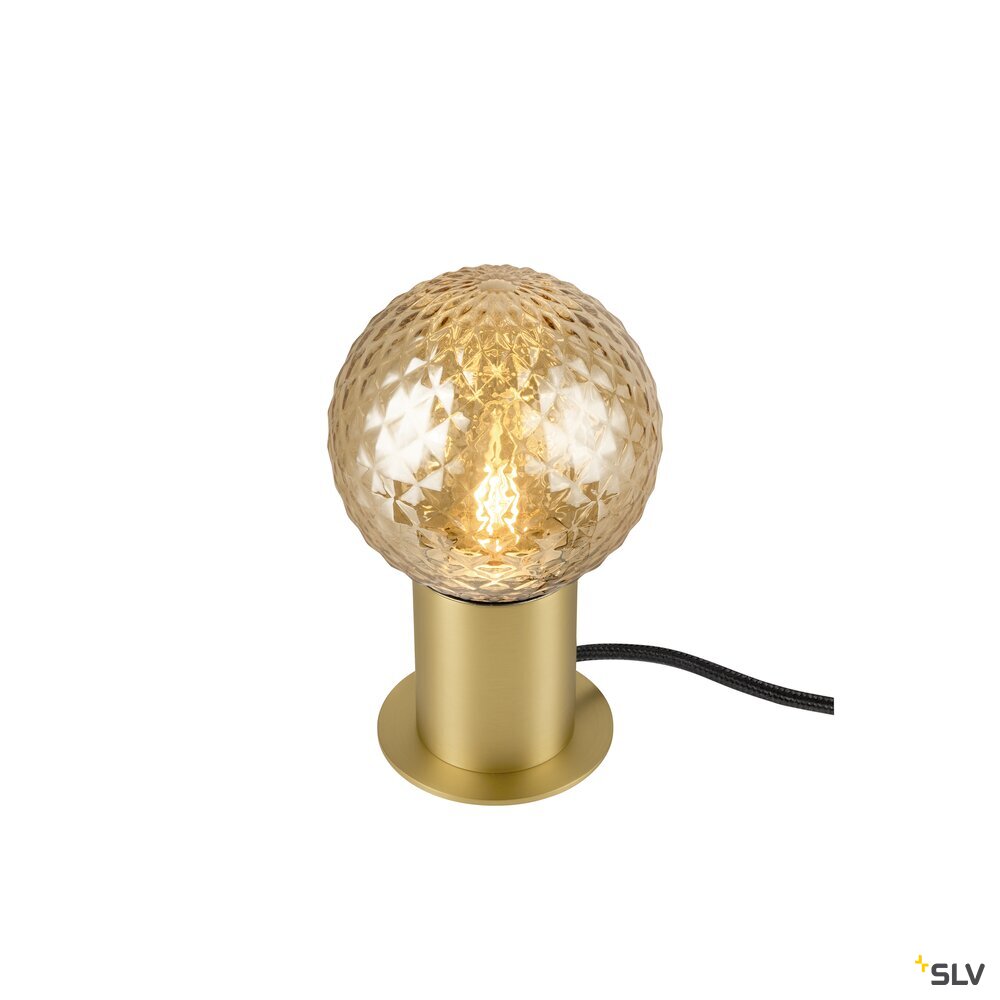SLV VARYT, table lamp, round, 1x max. 6 W, E14, brass 1008112