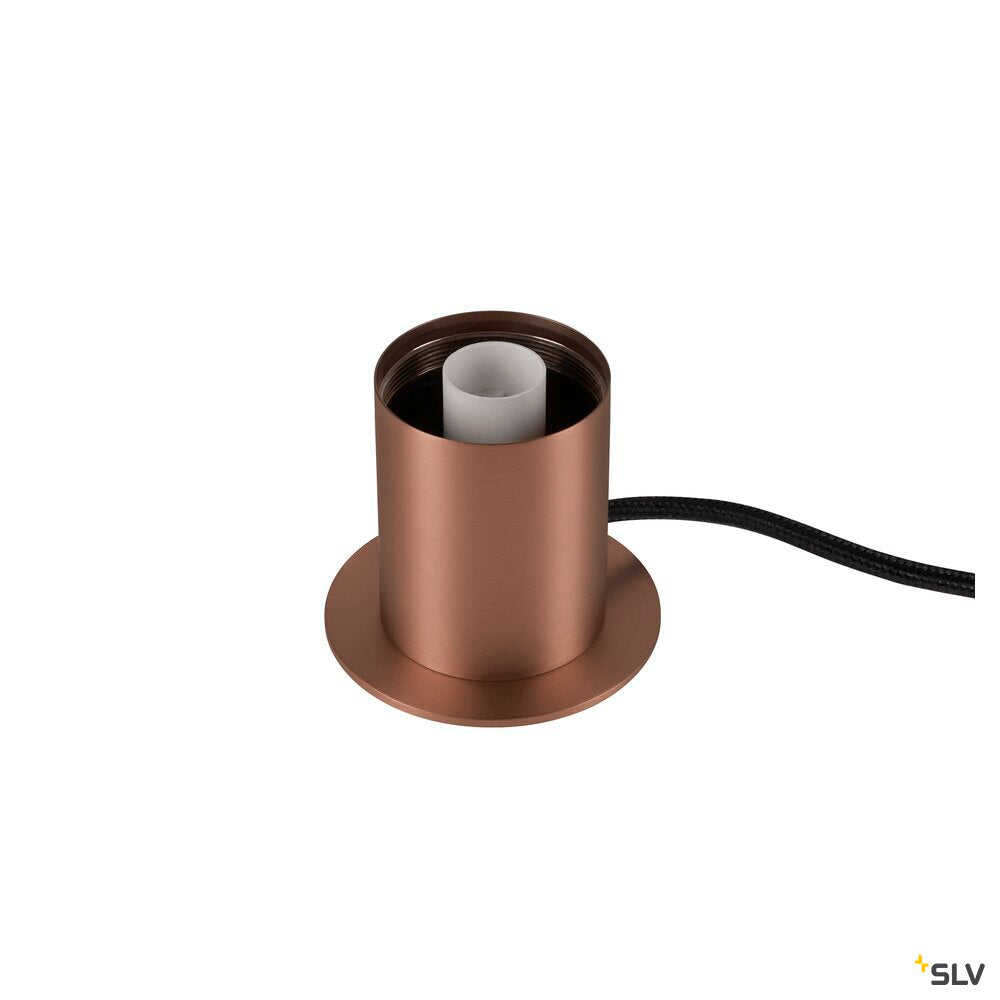 SLV VARYT, table lamp, round, 1x max. 6 W, E14, copper 1008113
