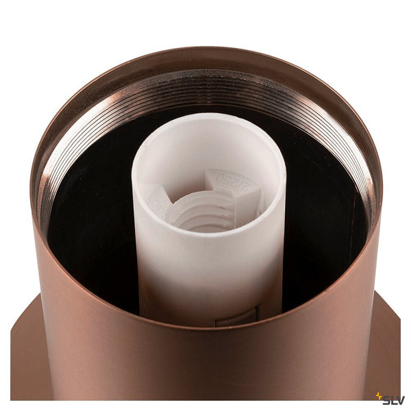 SLV VARYT, table lamp, round, 1x max. 6 W, E14, copper 1008113