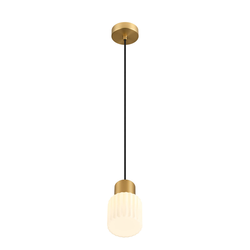 SLV VARYT glass shade, pleated 1007860