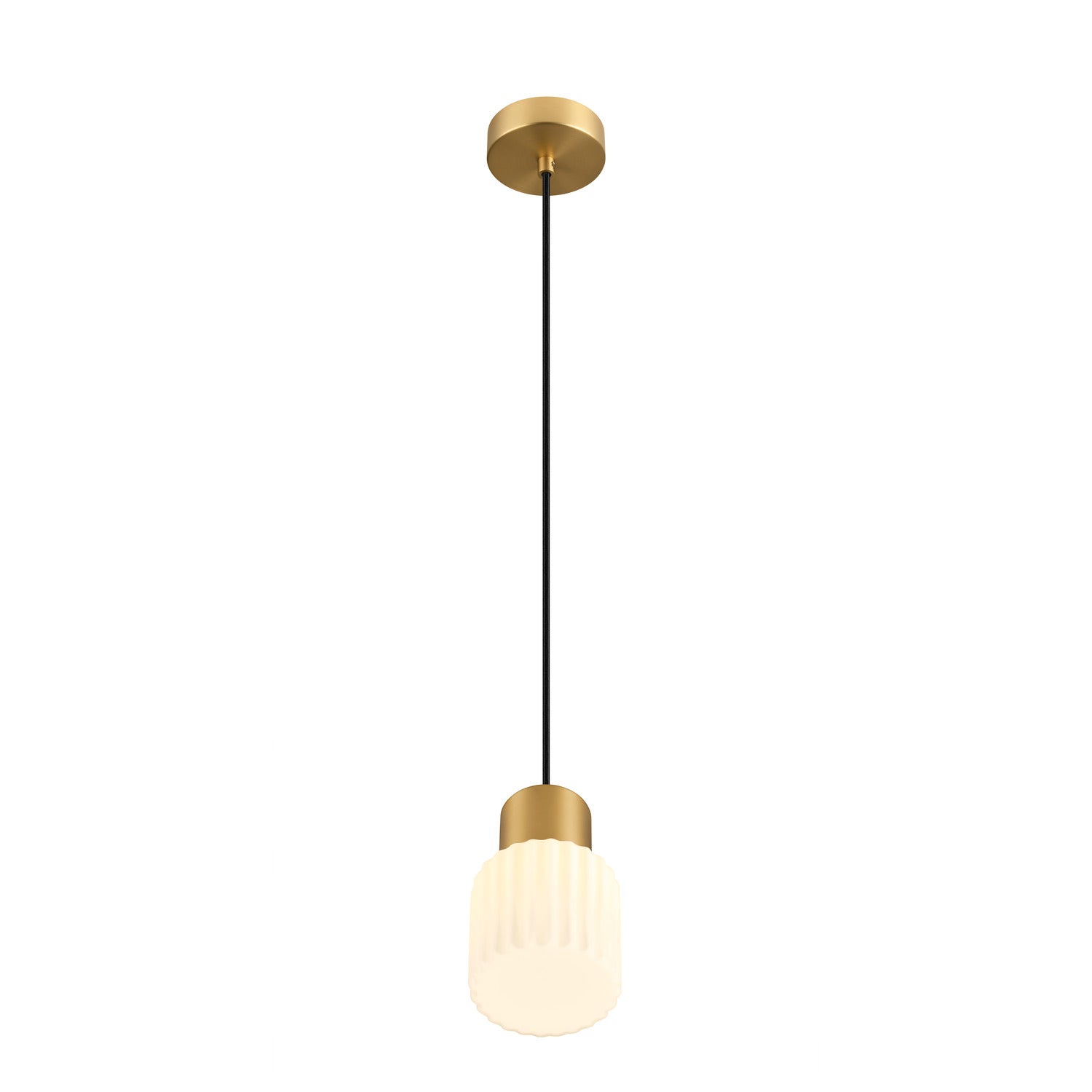 SLV VARYT glass shade, pleated 1007860