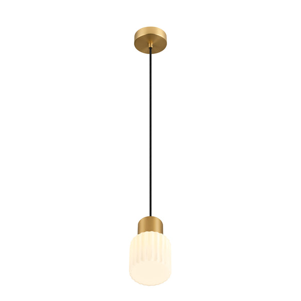 SLV VARYT glass shade, pleated 1007860
