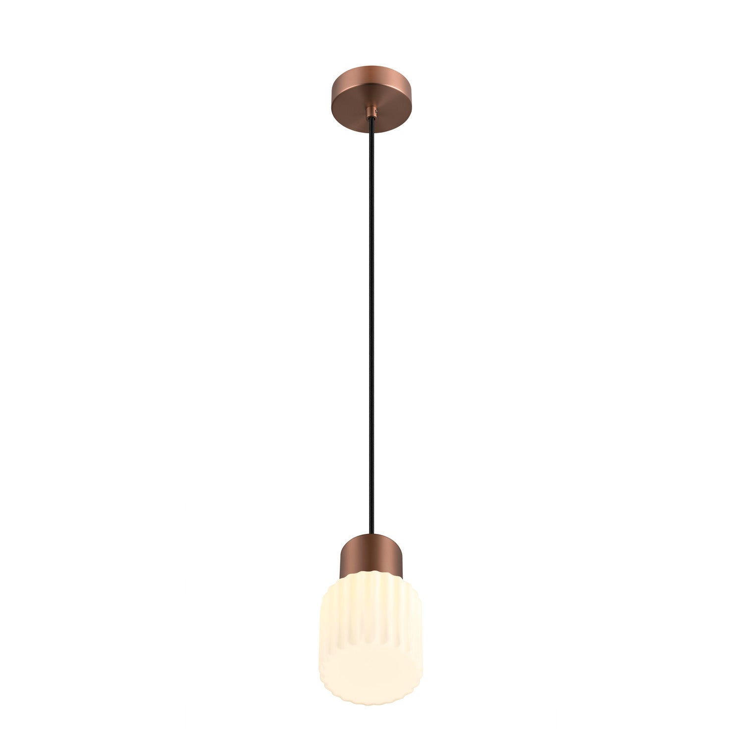 SLV VARYT glass shade, pleated 1007860