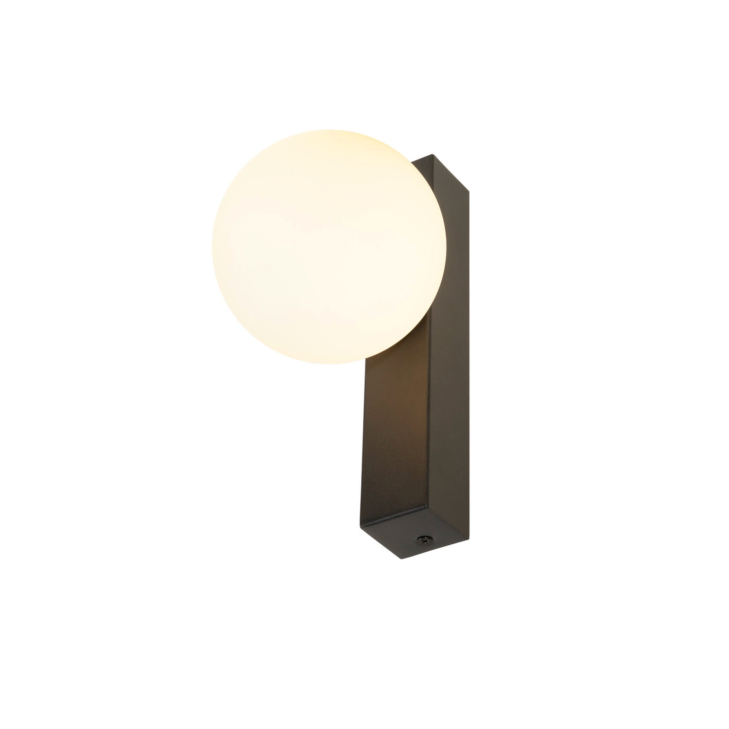 SLV SUN, wall-mounted light, square, 1x max. 40 W, LED light, G9, PHASE, black 1008123