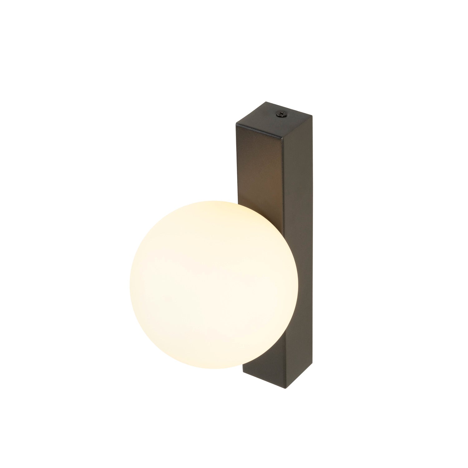 SLV SUN, wall-mounted light, square, 1x max. 40 W, LED light, G9, PHASE, black 1008123